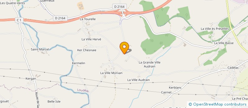 localisation de l'entreprise MADAME NADINE KERDRAON à LOUDEAC