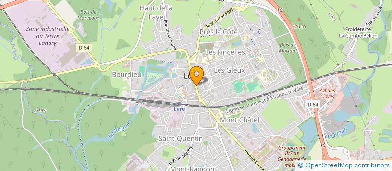 localisation de l'entreprise MADAME NADINE KIFFER  LURE