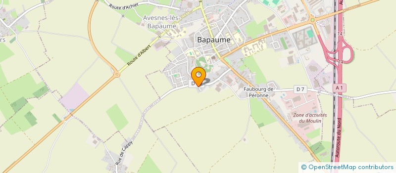 localisation de l'entreprise MADAME NADINE KOCH  BAPAUME