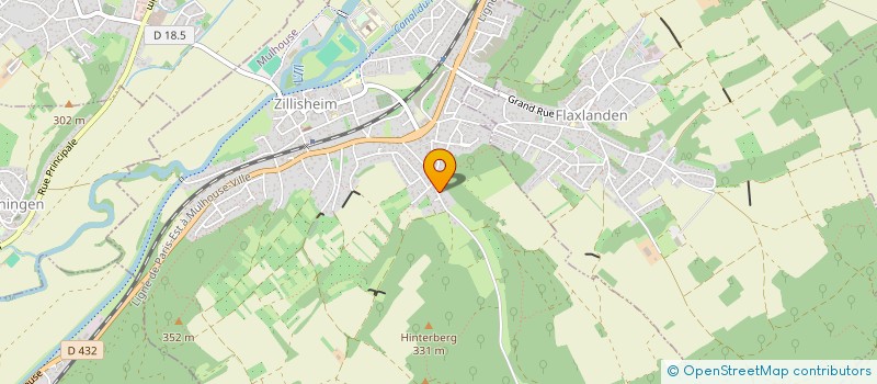 localisation de l'entreprise MADAME NADINE KRYZANSKI  ZILLISHEIM