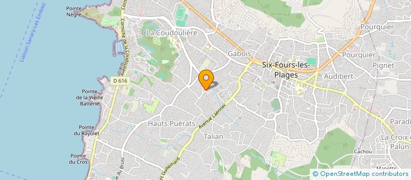 localisation de l'entreprise MADAME NADINE KSOURI à SIX-FOURS-LES-PLAGES