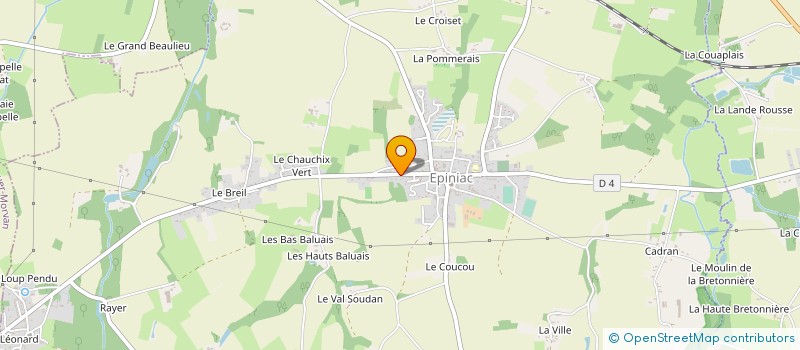 localisation de l'entreprise MADAME NADINE KUNTZ à SAINT-BROLADRE