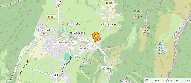 localisation de l'entreprise MADAME NADINE LABESSE  LANS-EN-VERCORS