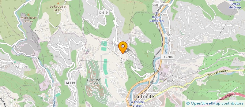 localisation de l'entreprise MADAME NADINE LABRICCIOSA à NICE