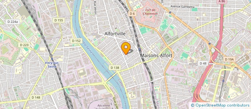 localisation de l'entreprise MADAME NADINE LACAZE à ALFORTVILLE