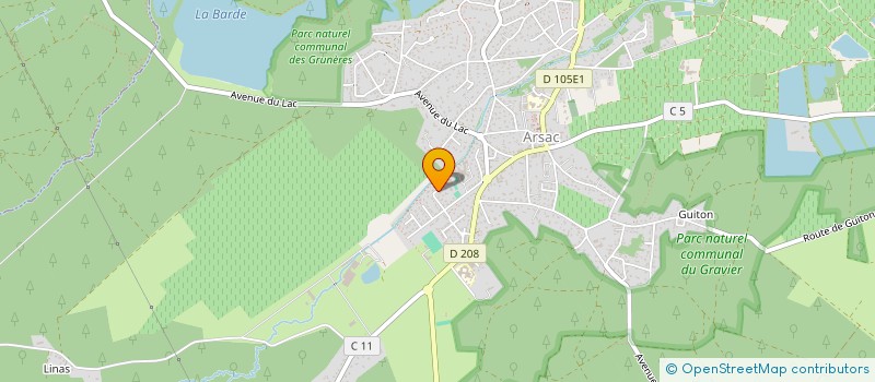 localisation de l'entreprise MADAME NADINE LAFLAQUIERE  ARSAC