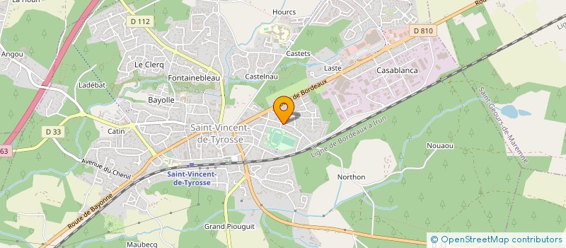 localisation de l'entreprise MADAME NADINE LAFOURCADE  SAINT-VINCENT-DE-TYROSSE