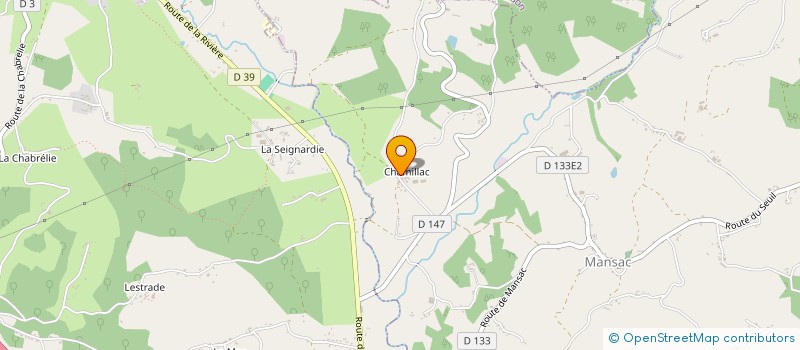 localisation de l'entreprise MADAME NADINE LAJOINIE  MANSAC