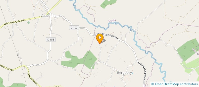 localisation de l'entreprise MADAME NADINE LANGLADE  BERGOUEY