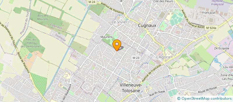 localisation de l'entreprise MADAME NADINE LAPISSE à VILLENEUVE-TOLOSANE