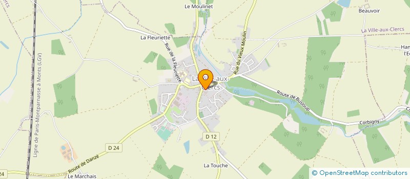 localisation de l'entreprise MADAME NADINE LATOUR à LA VILLE-AUX-CLERCS
