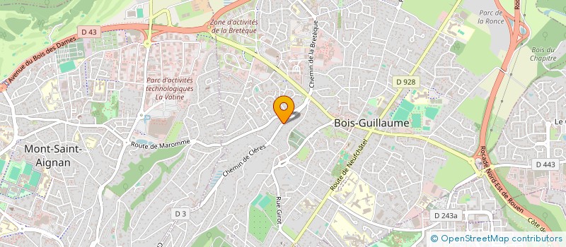 localisation de l'entreprise MADAME NADINE LAVENT à BOIS-GUILLAUME