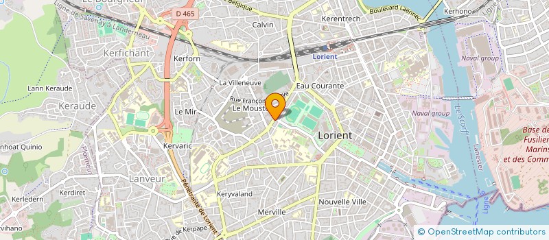 localisation de l'entreprise MADAME NADINE LE HEN  LORIENT