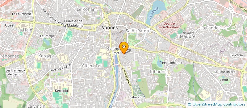 localisation de l'entreprise MADAME NADINE LE QUENTREC à VANNES