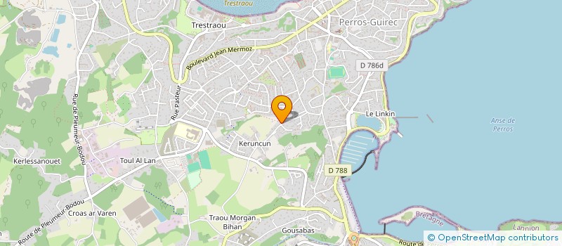 localisation de l'entreprise MADAME NADINE LE VOGUER à PERROS-GUIREC