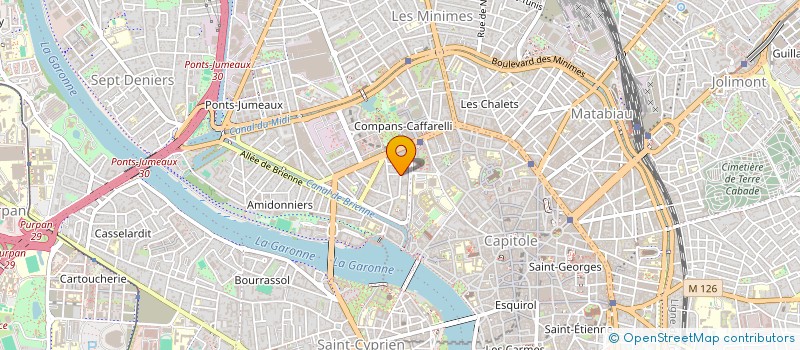 localisation de l'entreprise MADAME NADINE LEBEAU  TOULOUSE