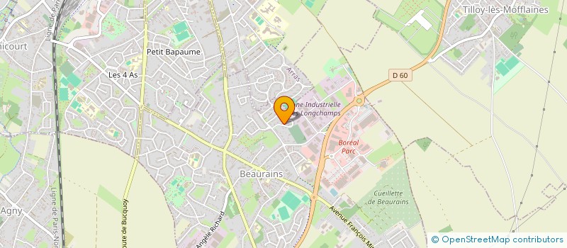 localisation de l'entreprise MADAME NADINE LEDUC  BEAURAINS