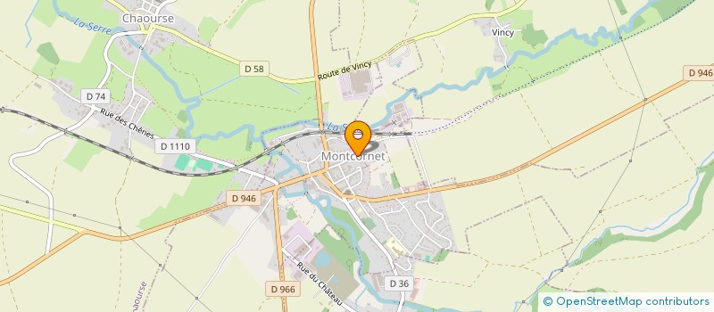 localisation de l'entreprise MADAME NADINE LELONG  MONTCORNET