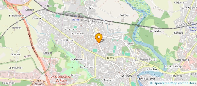 localisation de l'entreprise MADAME NADINE LEMAIRE à AURAY