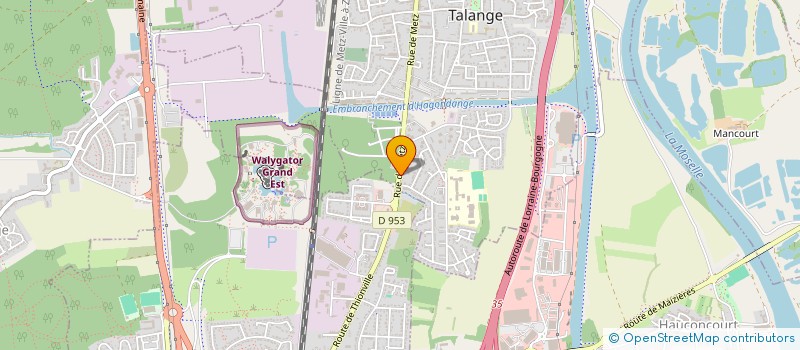 localisation de l'entreprise MADAME NADINE LEONARD  TALANGE