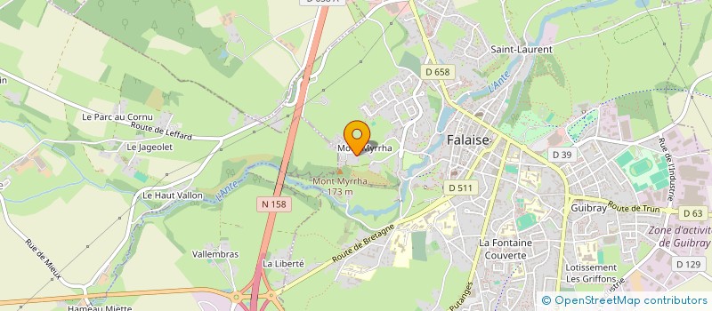 localisation de l'entreprise MADAME NADINE LESAGE  FALAISE