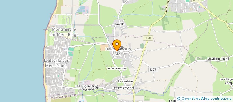 localisation de l'entreprise MADAME NADINE LESOUQUET  HAUTEVILLE-SUR-MER