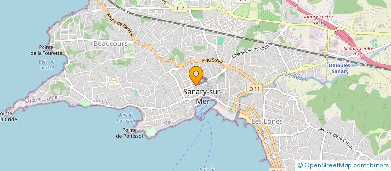 localisation de l'entreprise MADAME NADINE LINCY  SANARY-SUR-MER