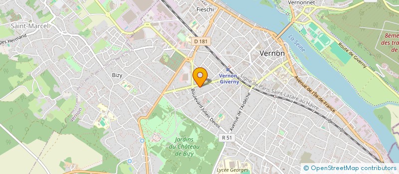 localisation de l'entreprise MADAME NADINE LOISEL  VERNON