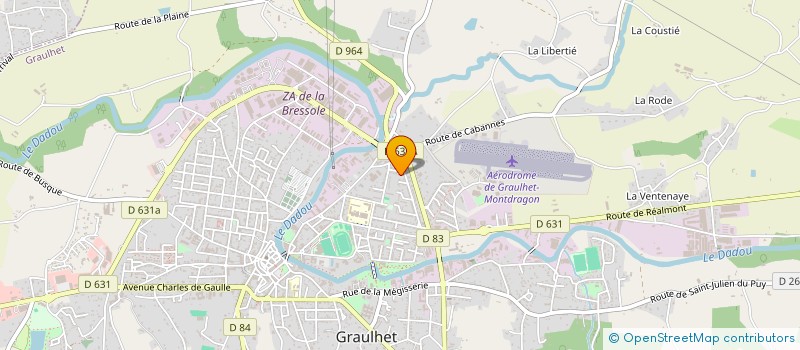 localisation de l'entreprise MADAME NADINE LOPES  GRAULHET