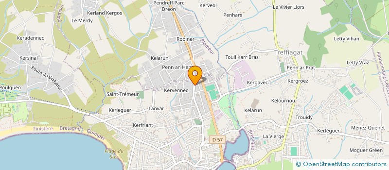 localisation de l'entreprise MADAME NADINE LUCAS  GUILVINEC