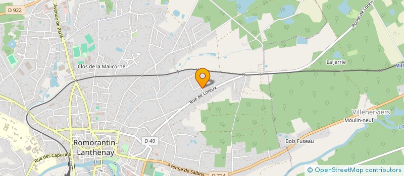 localisation de l'entreprise MADAME NADINE LUNEL  ROMORANTIN-LANTHENAY