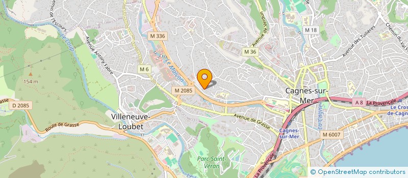 localisation de l'entreprise MADAME NADINE MAGNE à CAGNES-SUR-MER