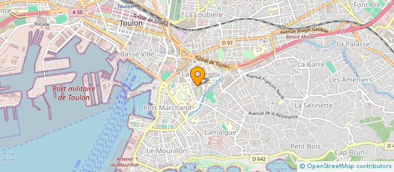 localisation de l'entreprise MADAME NADINE MAGNIER à TOULON
