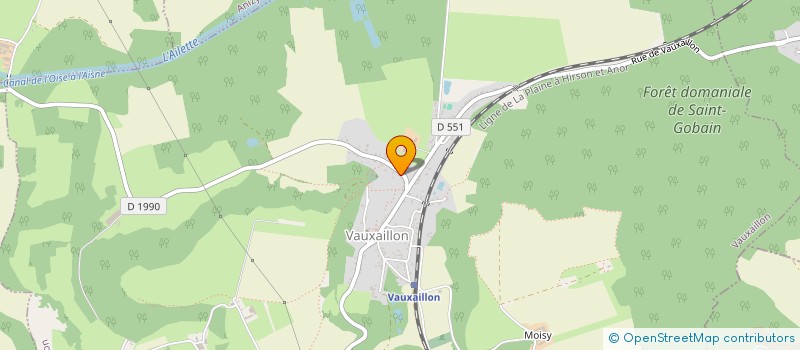 localisation de l'entreprise MADAME NADINE MAIZIERES  VAUXAILLON