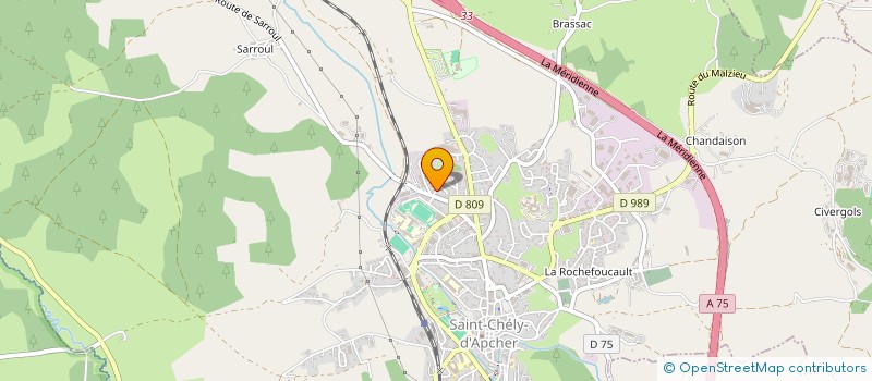 localisation de l'entreprise MADAME NADINE MAJOREL  SAINT-CHELY-D'APCHER