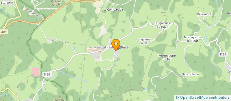 localisation de l'entreprise MADAME NADINE MARDON  MANSAT-LA-COURRIERE