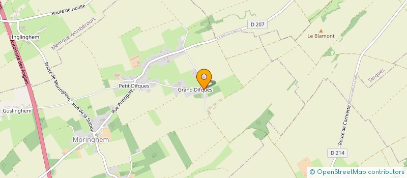 localisation de l'entreprise MADAME NADINE-MARIE-DANIE SANIEZ  MORINGHEM