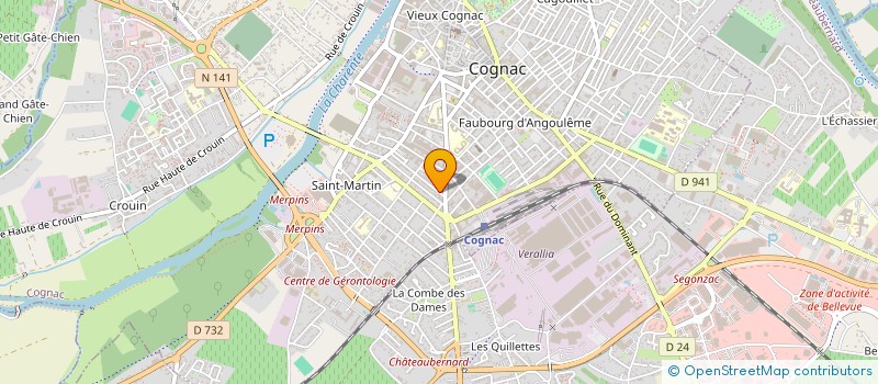 localisation de l'entreprise MADAME NADINE MARIGHETTO à COGNAC