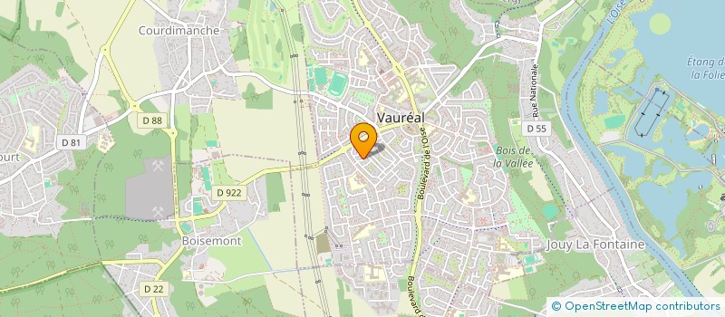 localisation de l'entreprise MADAME NADINE MARTIN  VAUREAL