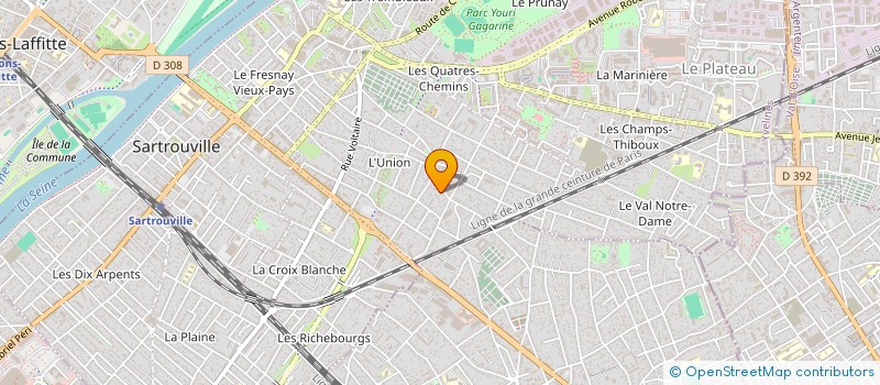 localisation de l'entreprise MADAME NADINE MARTINEAU à SARTROUVILLE