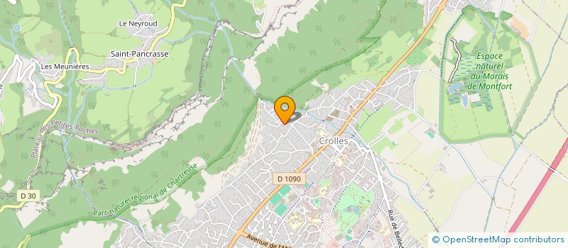 localisation de l'entreprise MADAME NADINE MARTINEZ  CROLLES