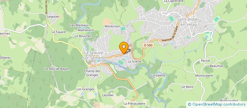 localisation de l'entreprise MADAME NADINE MASSET à LA SEAUVE-SUR-SEMENE