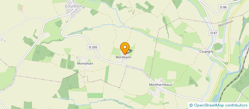 localisation de l'entreprise MADAME NADINE MATHIEU  COURBOIN