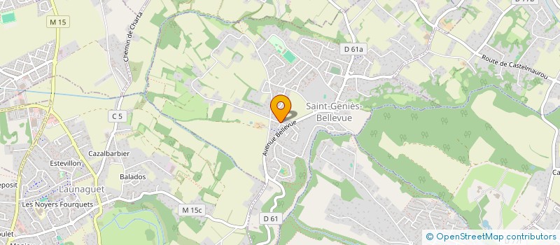 localisation de l'entreprise MADAME NADINE MEMORIA  SAINT-GENIES-BELLEVUE