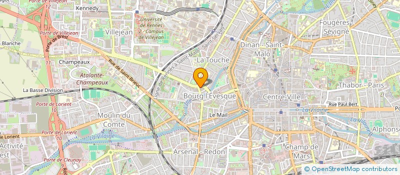 localisation de l'entreprise MADAME NADINE MENARD à RENNES