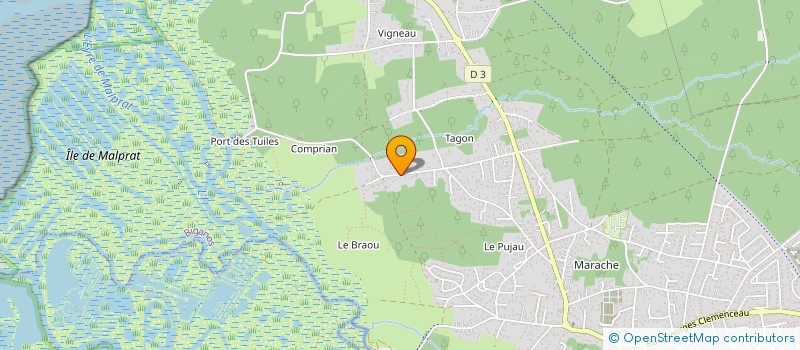 localisation de l'entreprise MADAME NADINE MERCIER  BIGANOS