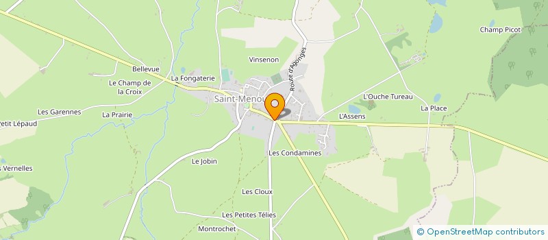 localisation de l'entreprise MADAME NADINE MERILLON  SAINT-MENOUX