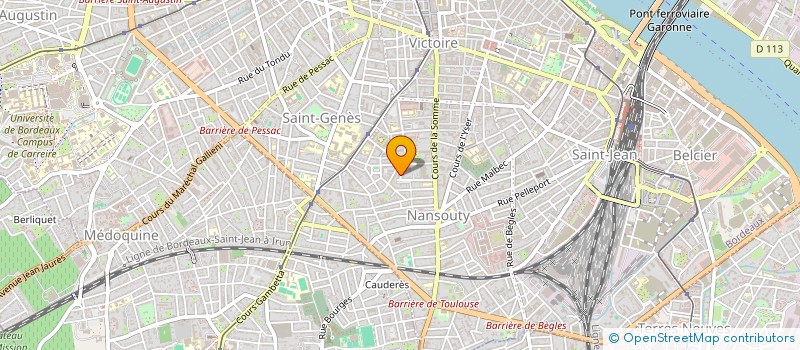 localisation de l'entreprise MADAME NADINE MERLINGE  BORDEAUX