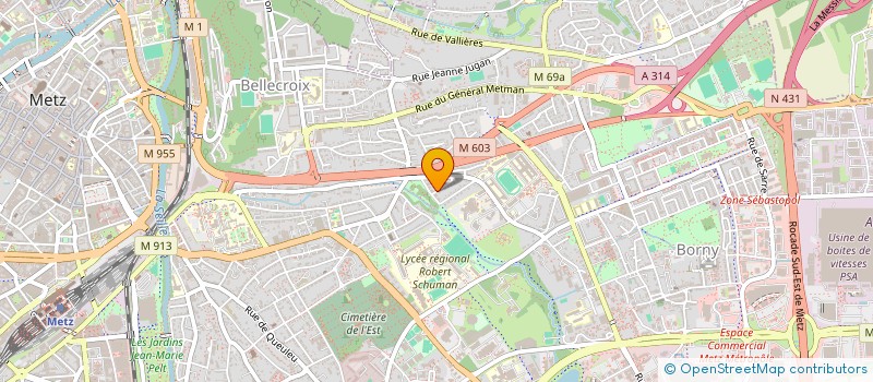 localisation de l'entreprise MADAME NADINE MEYER  METZ