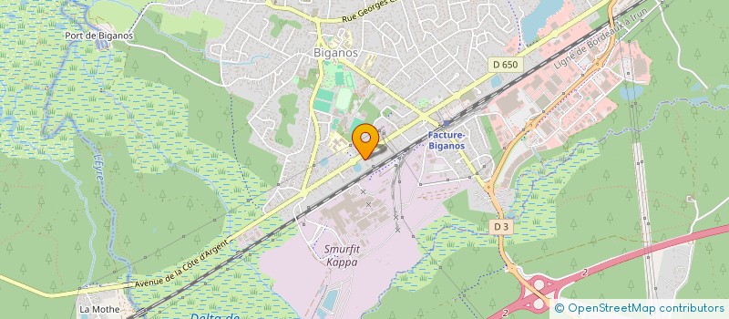 localisation de l'entreprise MADAME NADINE MICHEL  BIGANOS